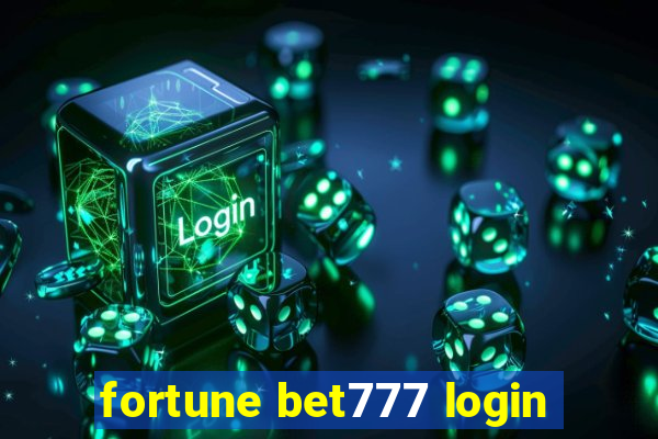 fortune bet777 login